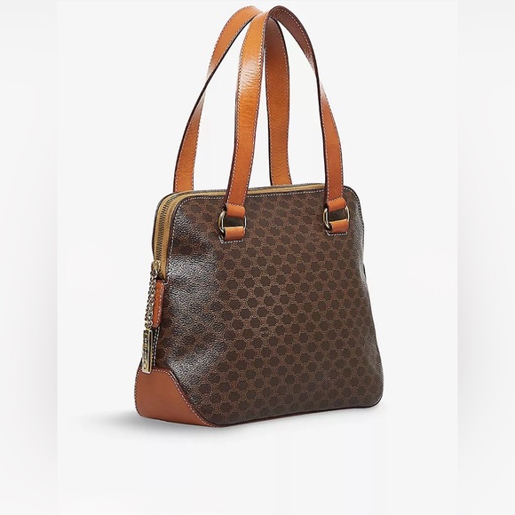 Vintage Celine Macadam Handbag in Brown Pattern Leather - Picture 2 of 10